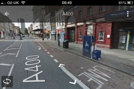 Google Maps iOS App - Street ViewG