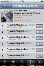 Podcasts on the iPhone