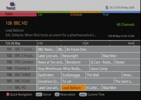 Freesat EPG