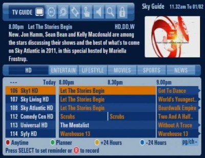 Sky Electronic Programme Guide