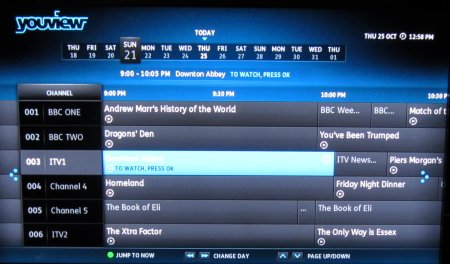 YouView EPG